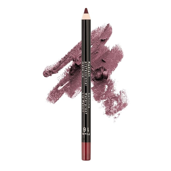 Radiant Professional Waterproof Long Lasting Lip Liner, 16 PLUM