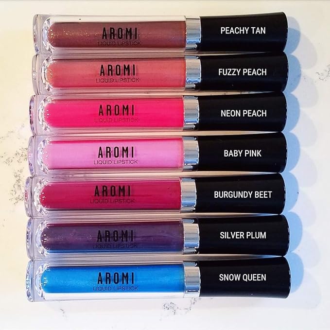 Aromi Peachy Tan Metallic Liquid Lipstick - Sepia Bronze Shade