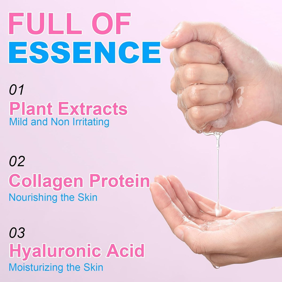 100 Pack Collagen Essence Sheet Facial Masks, Bulk Face Masks Skincare