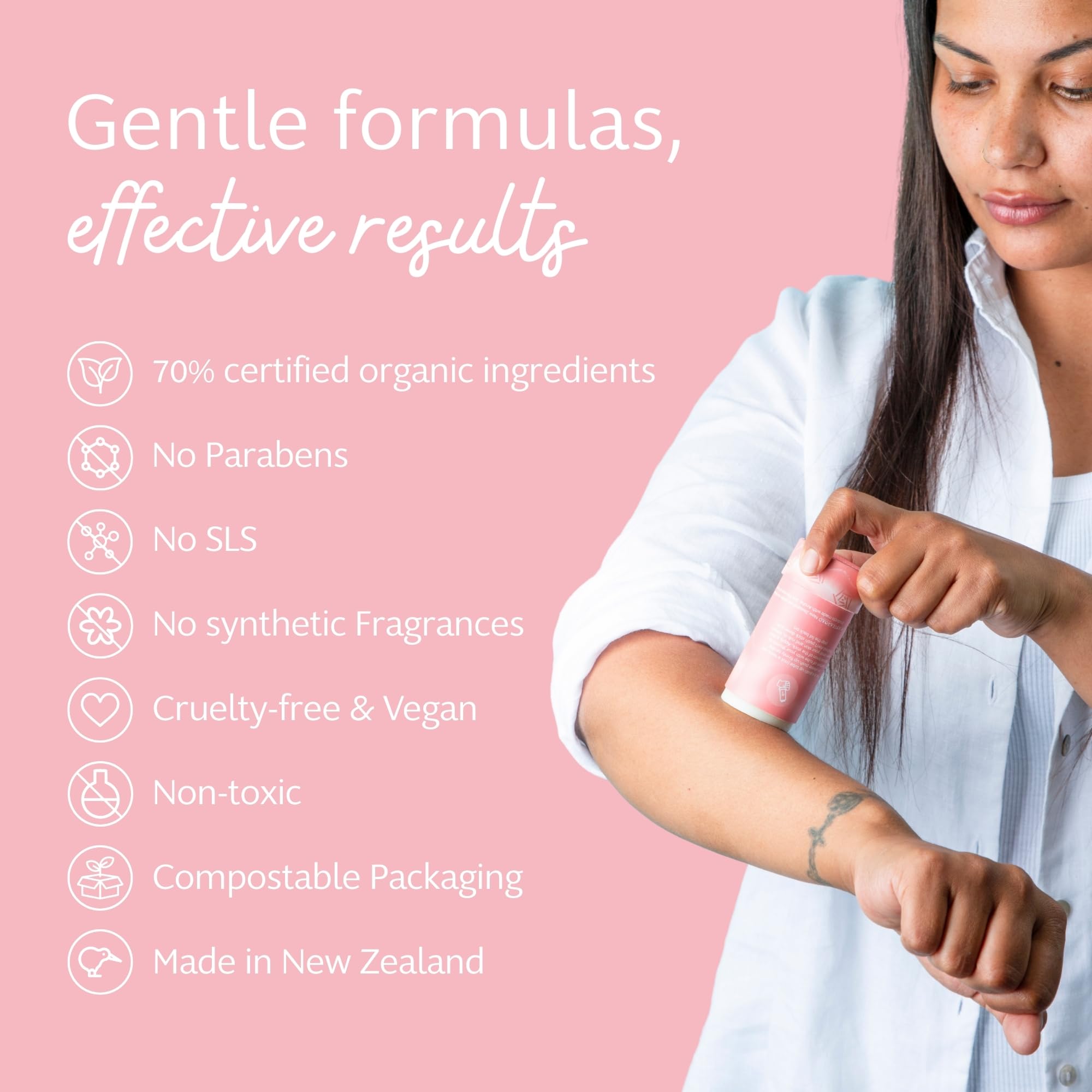 Slo Natural Moisturizing Stick | Body Balm with Organic Ingredients | Hydrating Nourishing | Coconut, Cocoa Butter & Antioxidants | Travel-Friendly | Rose Vanilla & Lavender Jasmine | 2x2.1oz/60g