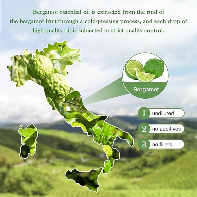 EVOKE OCCU Bergamot Essential Oil for Diffuser Skin & Relaxation