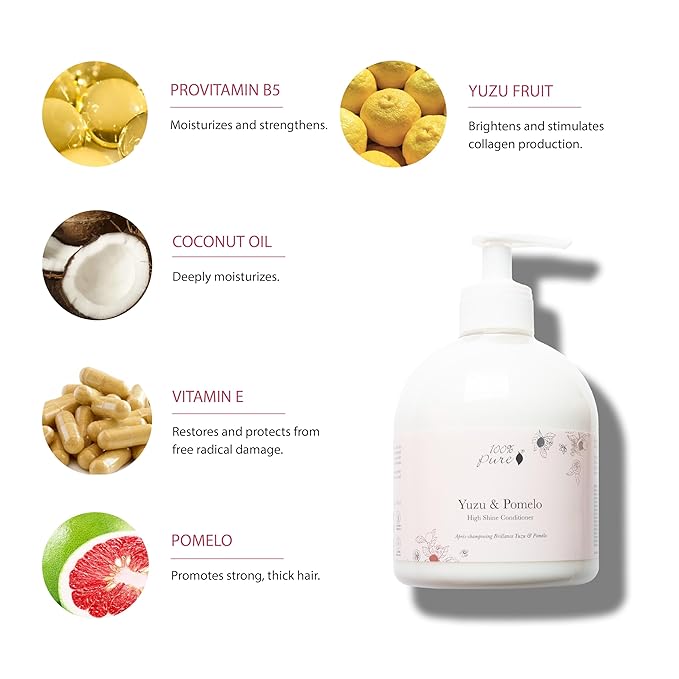 100% PURE Yuzu & Pomelo Glossing Conditioner, 16 fl oz