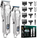 VGRPRO Electric Hair Clippers for Men, Cordless Clipper and Trimmer Set, Clippers for Hair Cutting Kit with Long Battery Life, Hair Grooming Trimmer for Family Kids and Self-Haircut Use
