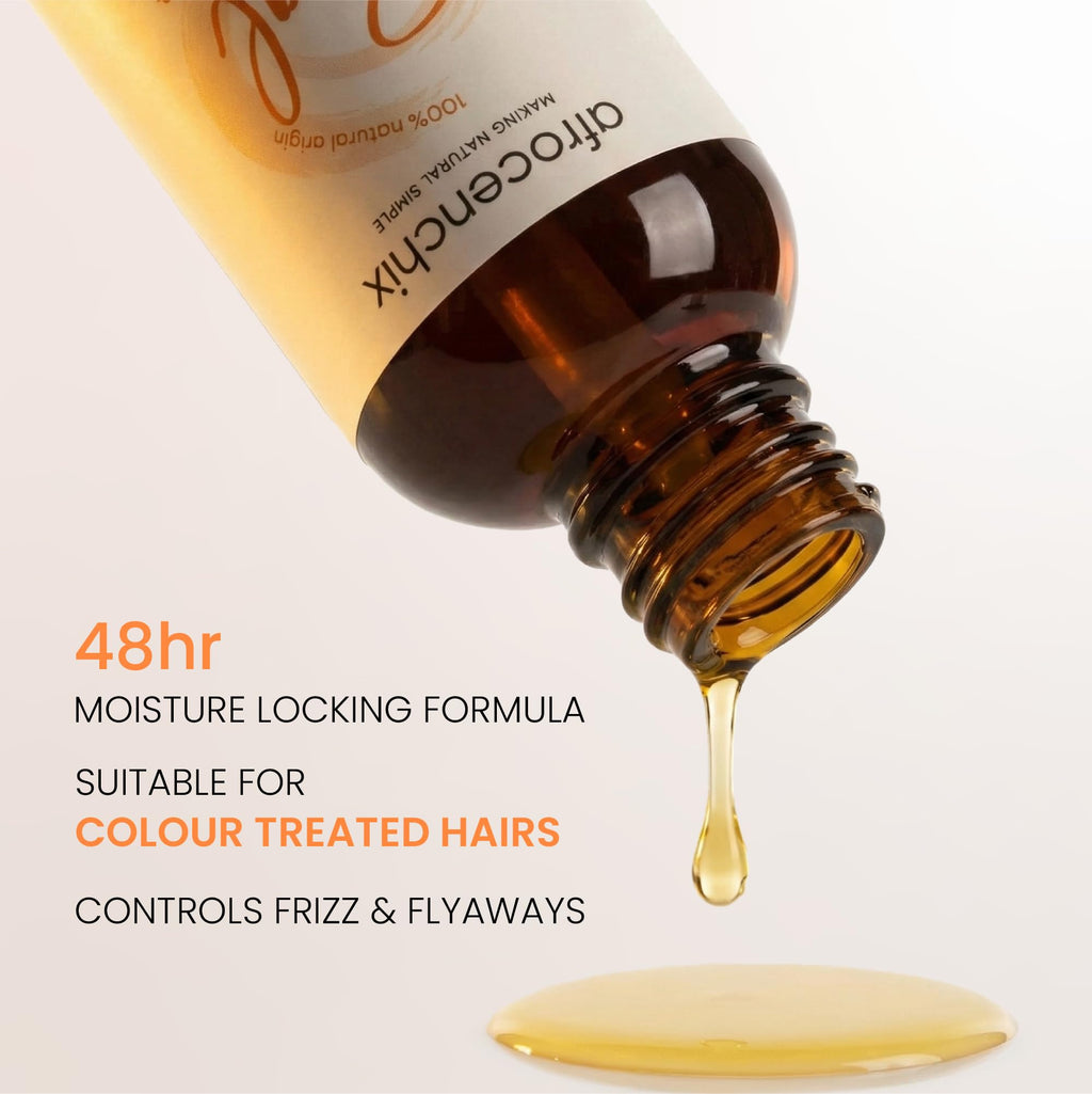 Afrocenchix Seal - Jojoba Oil for Afro and Curly Hair - Moisture Locking Pure and Natural Joba and Castor Oils for Shine, Growth, and Thicker Healthier Hair - Organic Vegan Formula - 200ml (7oz)