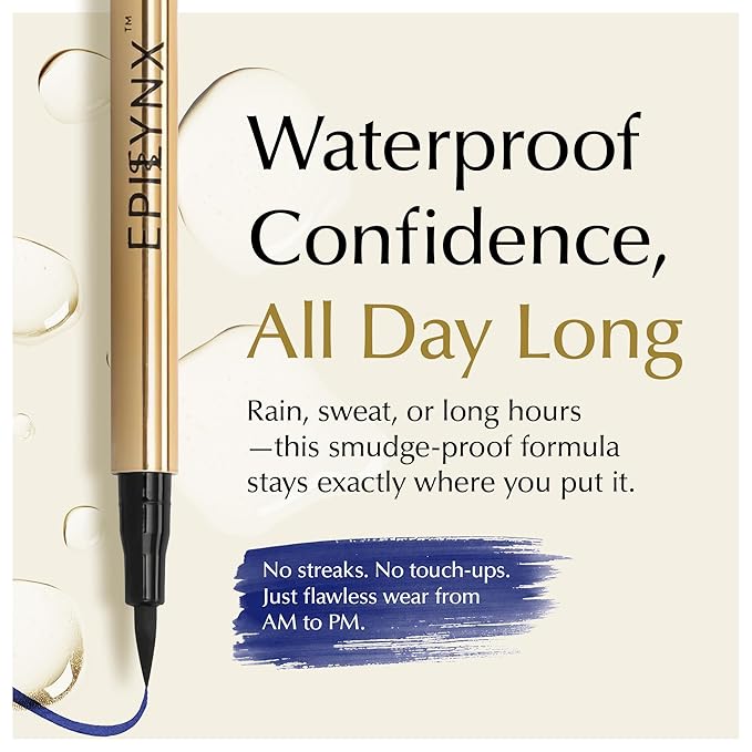 EPILYNX Liquid Eyeliner, Waterproof Hypoallergenic Vegan, Blue, 2mL