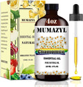 Chamomile Essential Oil, Chamomile Oil 4 Fl Oz 120ML for Diffuser Humidifier Yoga Cleaning DIY Candle Soap Making MUMAZYL Essential Oils