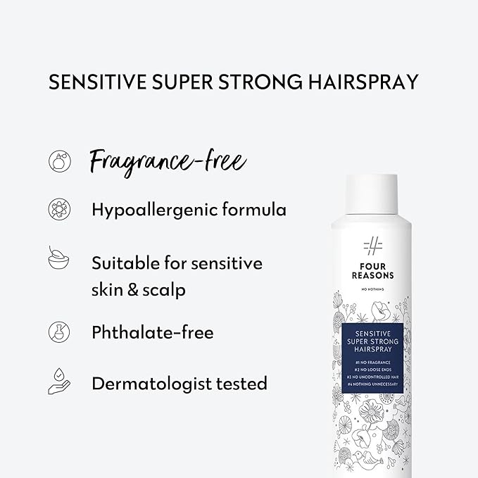 No nothing Super Strong Hairspray - Fragrance Free, 7.5 oz