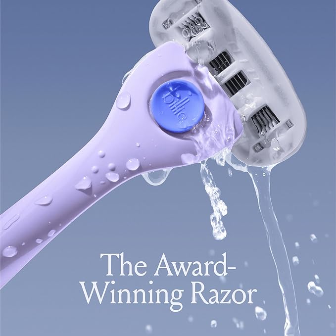 Billie Razors for Women, DreamPop - 1 Handle, 4 Refills & Magnetic Holder