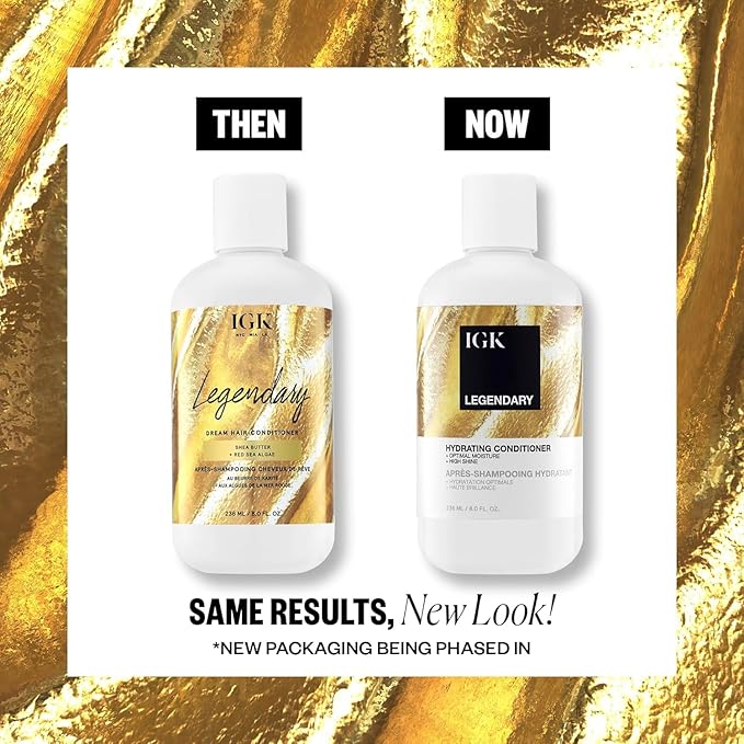 IGK Legendary Dream Hair Shampoo & Conditioner Set, 8 oz (Pack of 2)