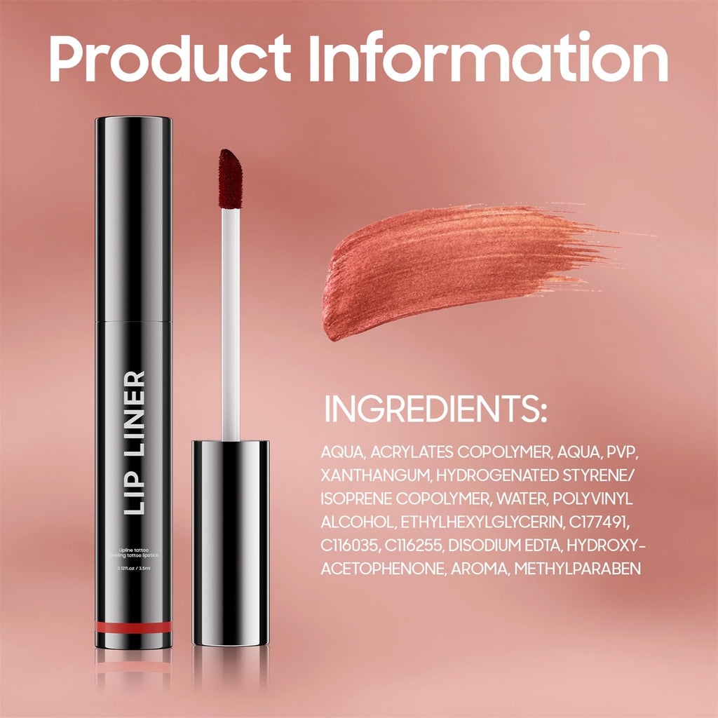 3PCS Lip Stain Peel Off Lip Liner Moisturizing LongLasting & Waterproof NRM