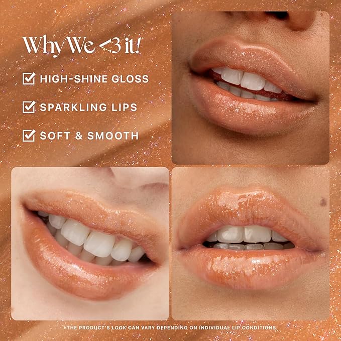 Nature Republic HONEY MELTING LIP GLITTER (14 MAPLE) | SOFT LIP STICK Hydrating Gloss, Moisturizing balms, Shine Glimmer Finish, Shimmery-Sheer tint, korean make up