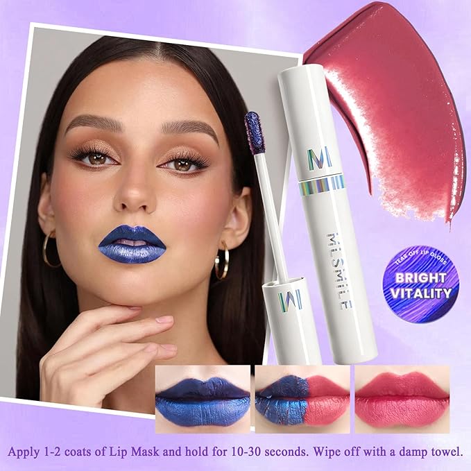 2025 New Peel Off Lip Stain Lip Tint, Matte Natural Mist Lip Tinted, Waterproof Long-Lasting Tear-off Lip Gloss, All-Day Vibrant Kiss-Proof Lip Stain,Smudge & Transfer Proof Lip Stains Masque (06#)