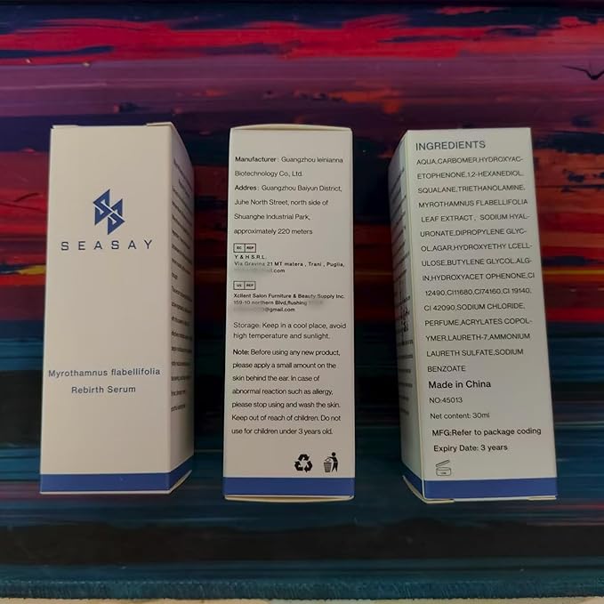 SEASAY Myrothamnus Flabellifolius Rebirth Serum - Premium Revitalizing Green key Essence for Anti-Aging & Repair Plant Extract (30ml)