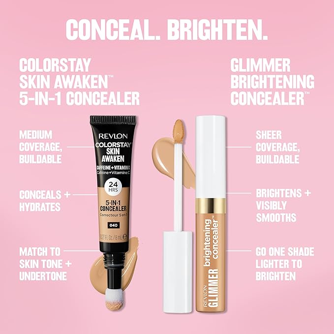 Revlon Glimmer Color Correcting Concealer, 115 Yellow, 0.3 fl oz