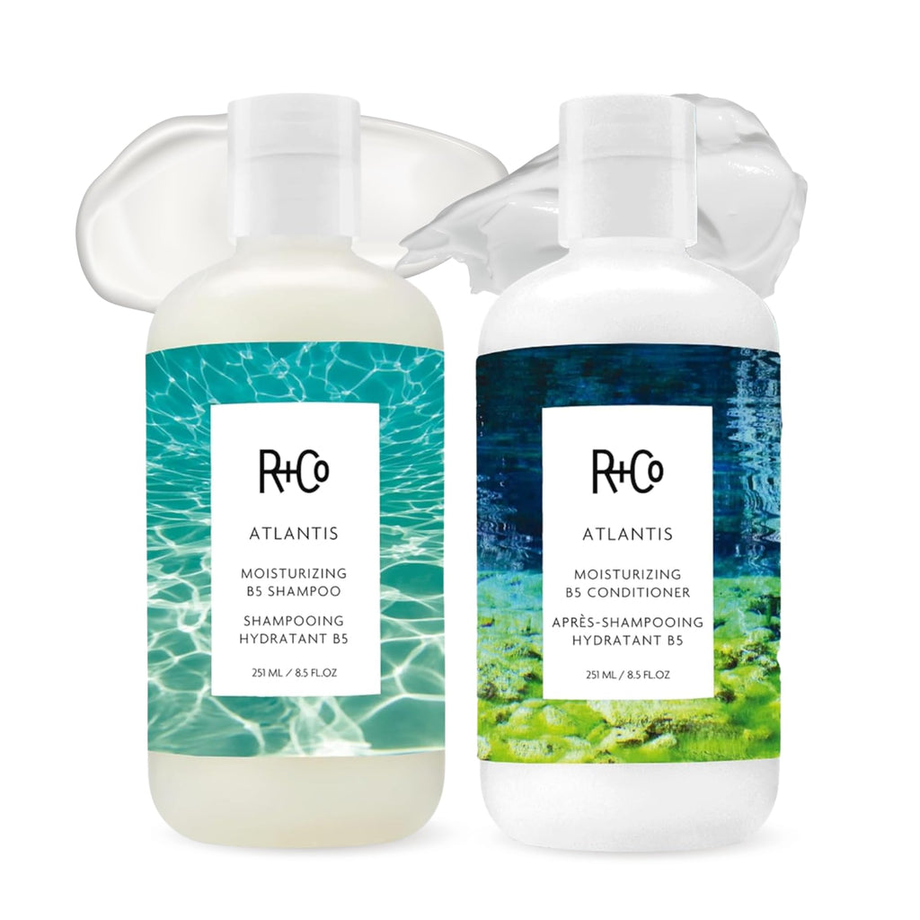 R+Co Atlantis Moisturizing B5 Shampoo and Conditioner Set, 8.5oz (2 Pack)