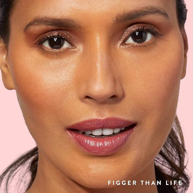 LAURA GELLER NEW YORK Jelly Balm Tinted Lip Balm – Figger than Life – Hydrating Lip Color with Shine Finish – Squalane & Vitamin E – Buildable Sheer to Medium Coverage – Vegan & Cruelty-Free