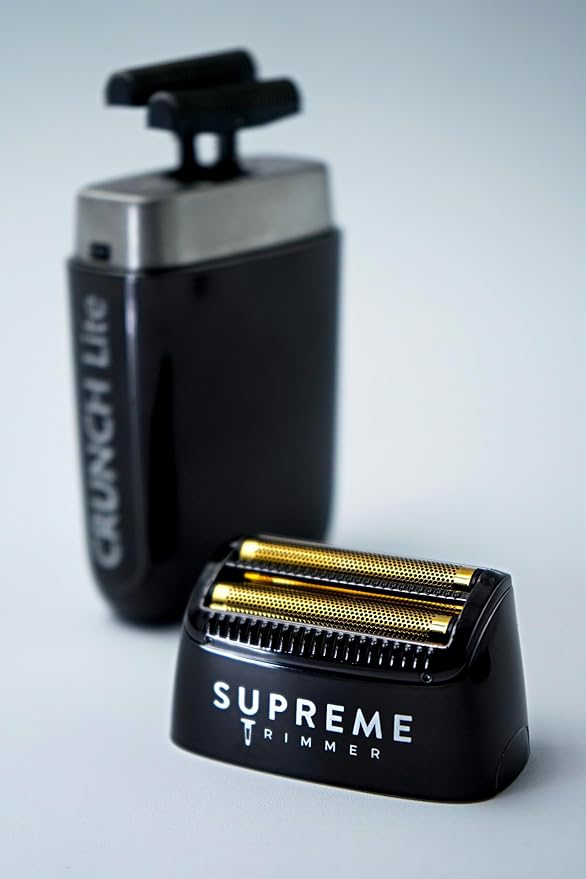 Supreme Trimmer 2-in-1 DLC T-Shaper Beard & Hair Trimmer + Crunch Lite Foil Shaver | Barber-Grade Precision & Travel Kit | Cordless Beard Grooming Set