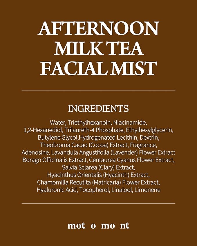 Motomont Milk Tea Dewy Skin Mist | Ultra Hydrating Facial Mist | 2X Moisturizing Makeup Setting Spray, Korean Skincare 3.38 fl oz