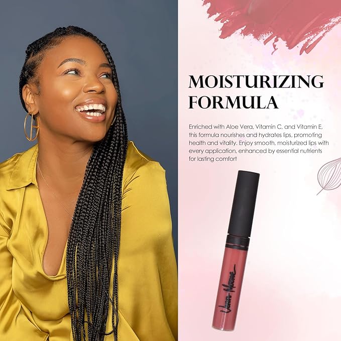 VERA MOORE COSMETICS AND SKIN CARE Lip Gloss, Moisturizing Lip Color with Shimmer for Long Lasting Shine, Lightweight Lip Stain, Girls Non-Sticky Lip Gloss with Aloe Vera, W/Vitamin C, E (Autumn)