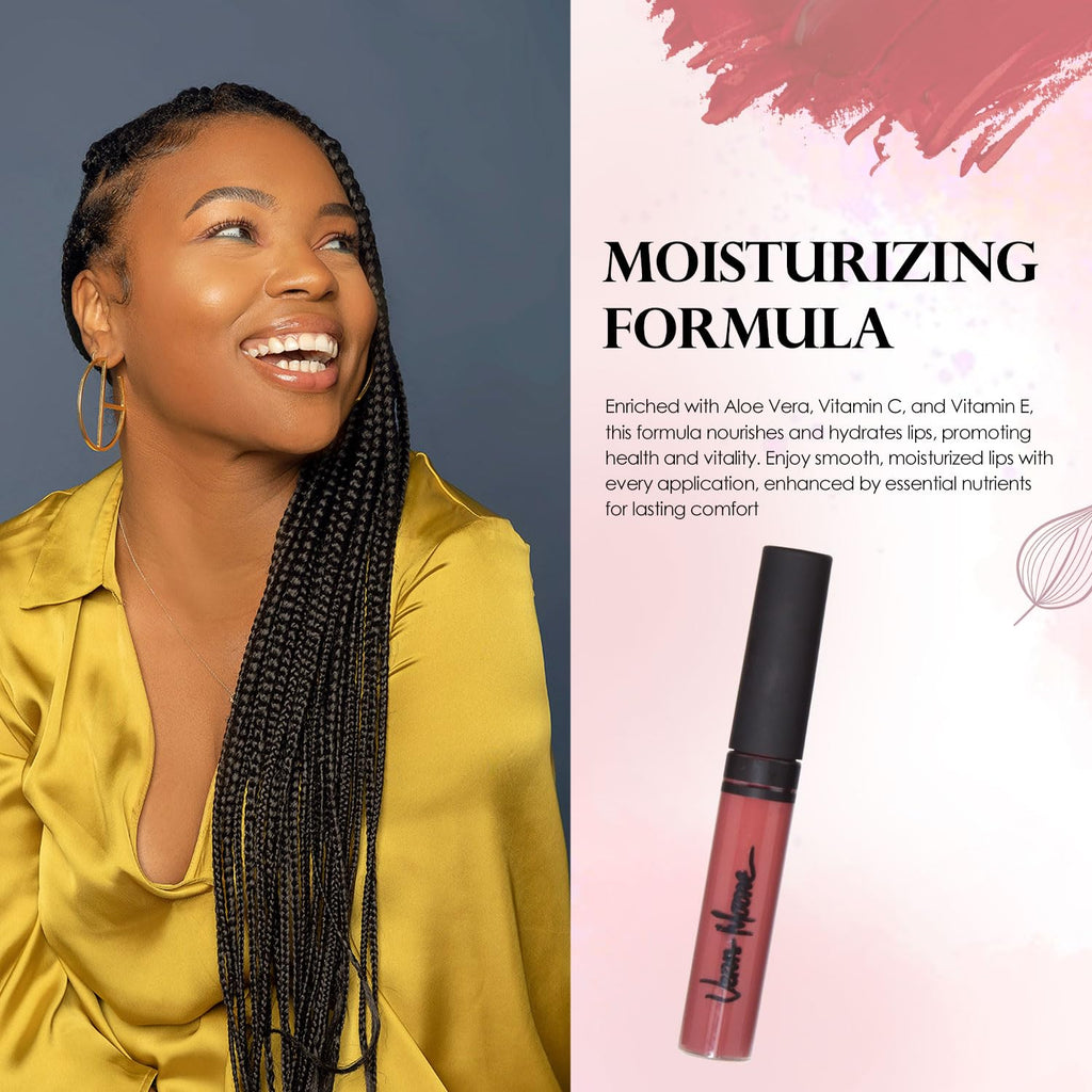 VERA MOORE COSMETICS AND SKIN CARE Lip Gloss, Moisturizing Lip Color with Shimmer for Long Lasting Shine, Lightweight Lip Stain, Girls Non-Sticky Lip Gloss with Aloe Vera, W/Vitamin C, E (Autumn)