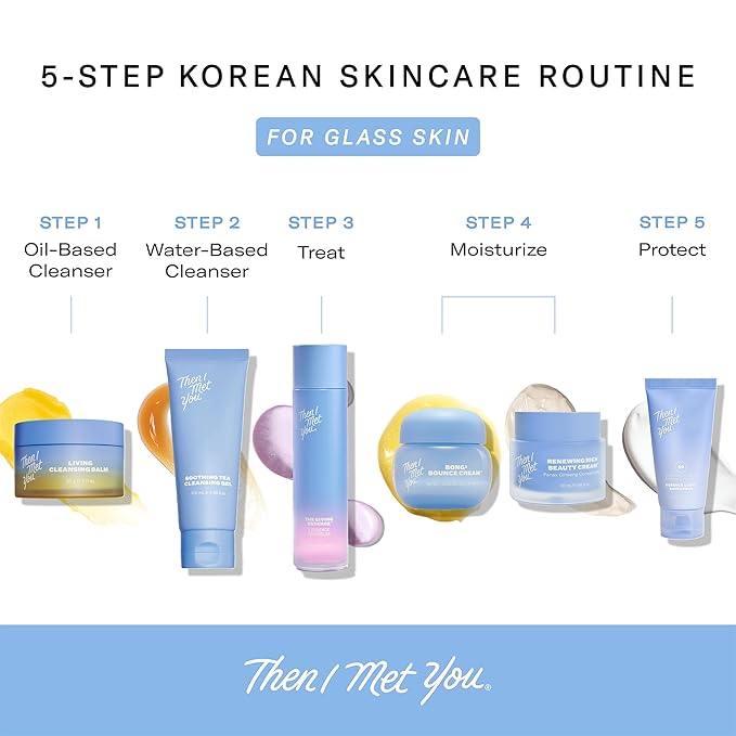 Then I Met You Soothing Tea Cleansing Gel, Korean Skin Care Face Wash