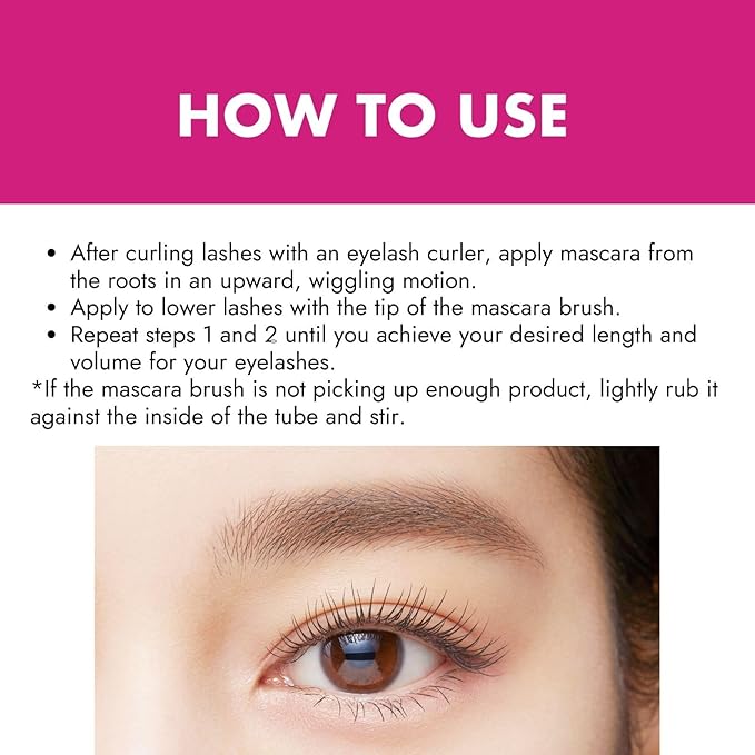 Heroine Make by KissMe Super Long Mascara | Waterproof Mascara for Dramatic Length & Volume | Smudge-Proof Black Mascara with Curling, Long‑Lasting Formula | Made in Japan