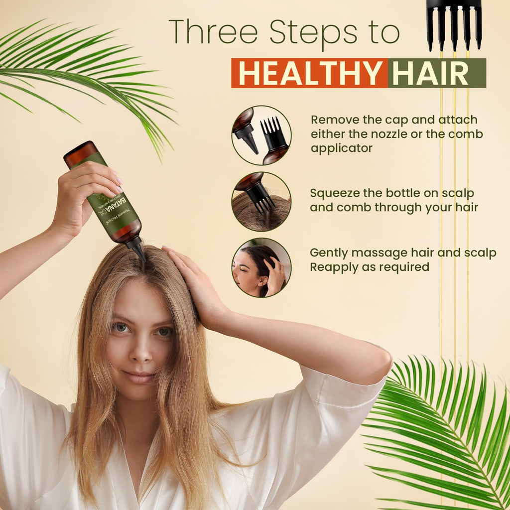 Batana Oil for Hair Growth 8 Fl Oz - Cold Pressed