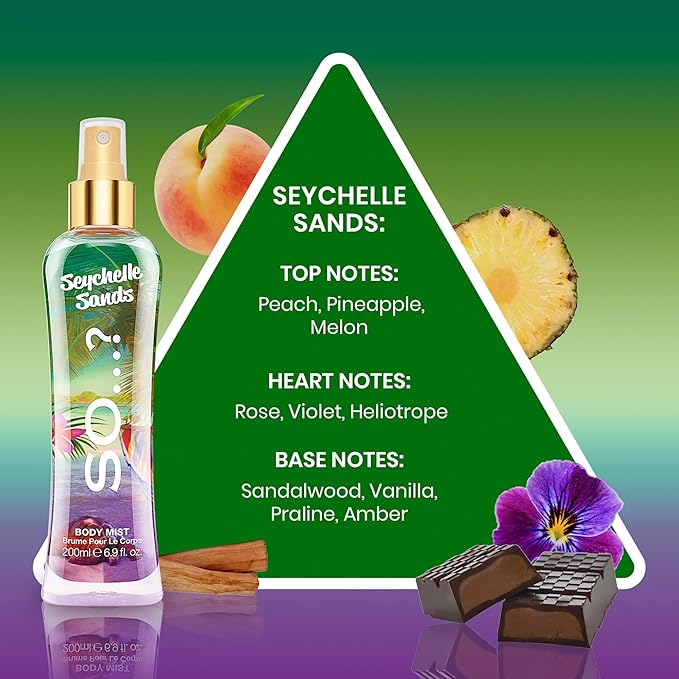 Seychelle Sands Body Mist by So…? for Women - 6.9 oz Body Mist - Pack of 3