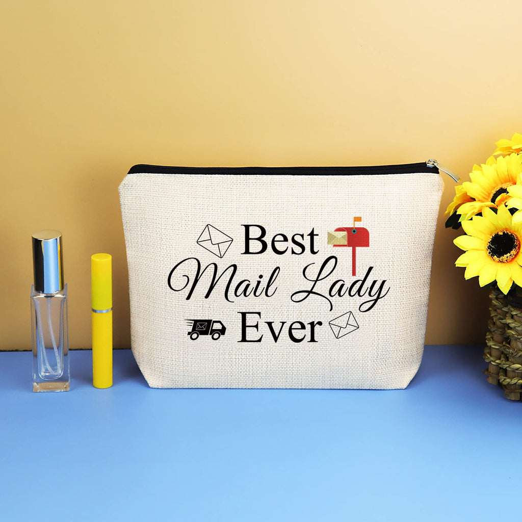 Mail Carrier Gifts Makeup Bag for Women Postal Worker Thank You Appreciation Gifts Cosmetic Bag Pouch Birthday Christmas Gift for Mail Carrier Lady Retirement Gift