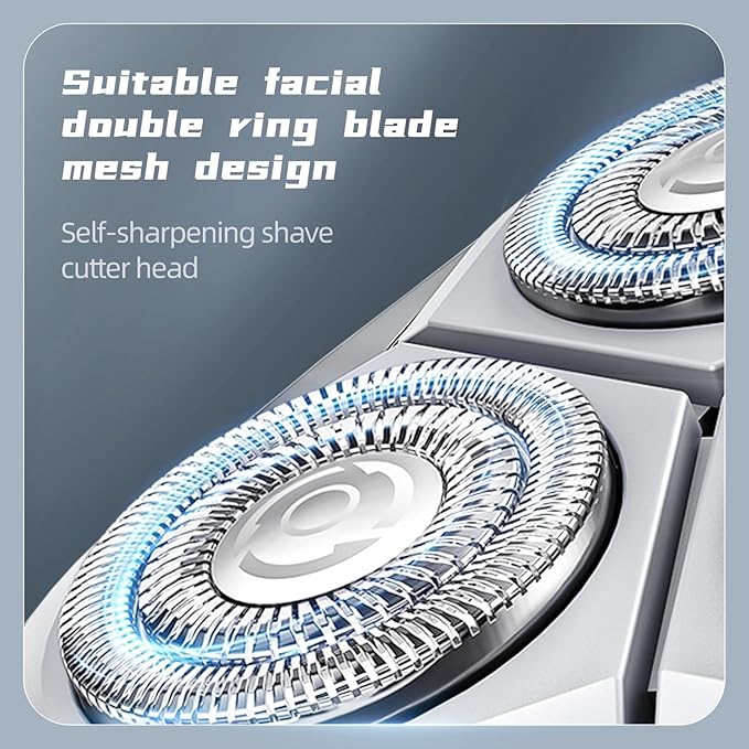 Men's Shaver Electric Rotary Razor 3D Floating Cutter Head Waterproof Shaving with Led Display X3 Series Gift