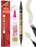 Vevivia Dual-Tip Microblading Eyebrow Pencil & Clear Brow Gel, Light Brown