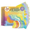 Maskiss Under Eye Patches Variety Pack (48 Pairs), Eye Masks for Dark Circles Puffy Eyes With 8 Colors (6 Pairs/Color), Vegan Skin Care Gifts for Women