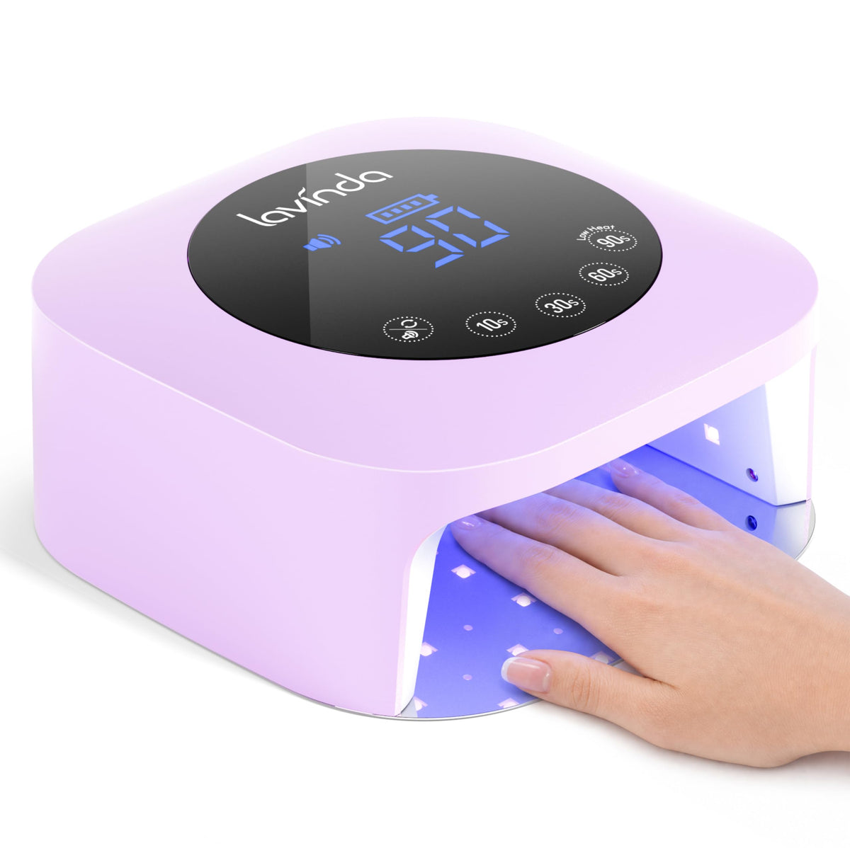 Lavinda UV Nail Lamp for Gel Polish, Professional UV Light Nail Dryer Black