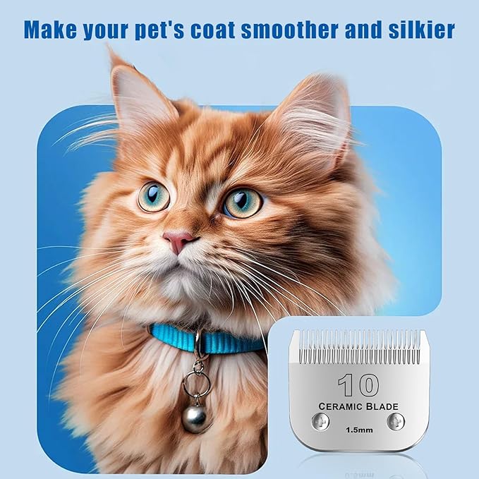 colorski 30# Detachable Pet Dog Grooming Clipper Ceramic Blade,Compatible with Andis Size 30 Cut Length 1/50"(1.5mm),Compatible with andis/wahl/Oster Dog Clippers 3PCS