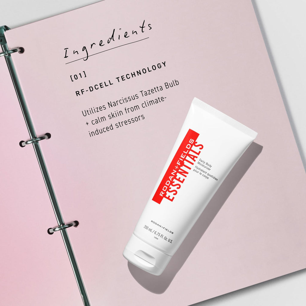 RODAN + FIELDS ESSENTIALS Daily Body Moisturizer, 6.8 ounces, Body Lotion for Dry Skin, Hydration, Elevate Skincare, Skin Moisturizer