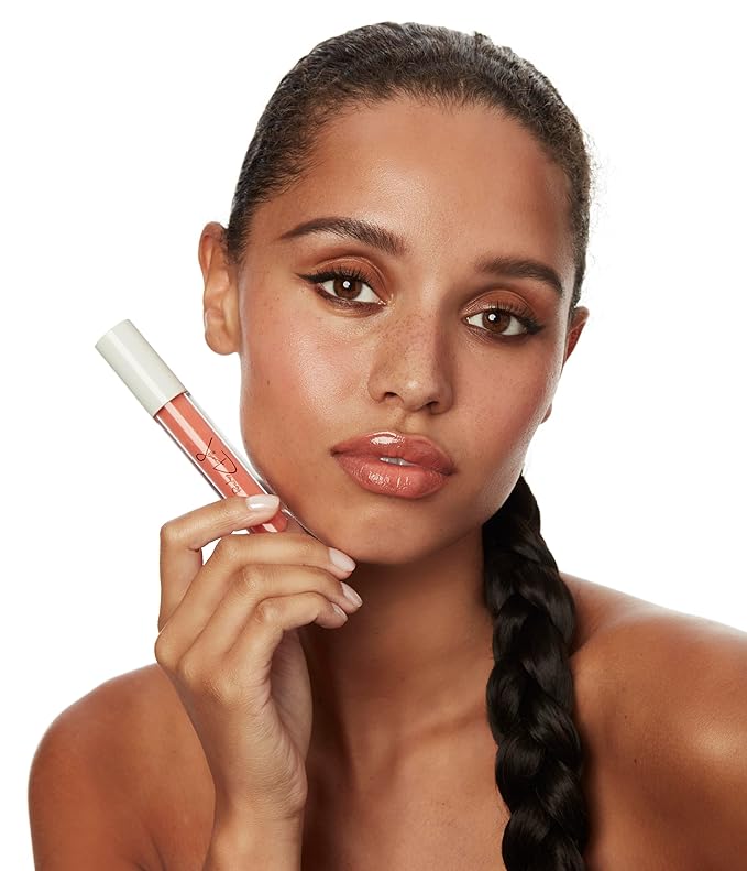 Jillian Dempsey Lip Gloss, Hydrating Plumping High-Shine, Peachy Peach
