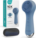 COSLUS FBS03 Face Scrubber Facial Cleansing Brush: 2 in 1 Spin and Vibration Patented, Silicone Electric Exfoliator Scrubber with Automatic Foaming, Waterproof Face Cleanser Brush (Navy Blue)