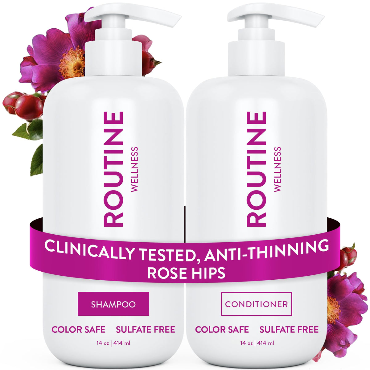 Routine Wellness Shampoo & Conditioner Set - Vanilla Cashmere & Oak