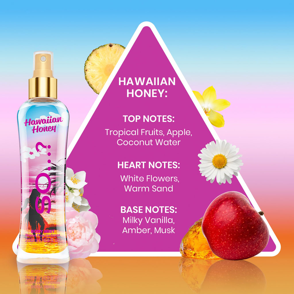 Hawaiian Honey Body Mist by So…? for Women - 6.9 oz Body Mist - Pack of 3