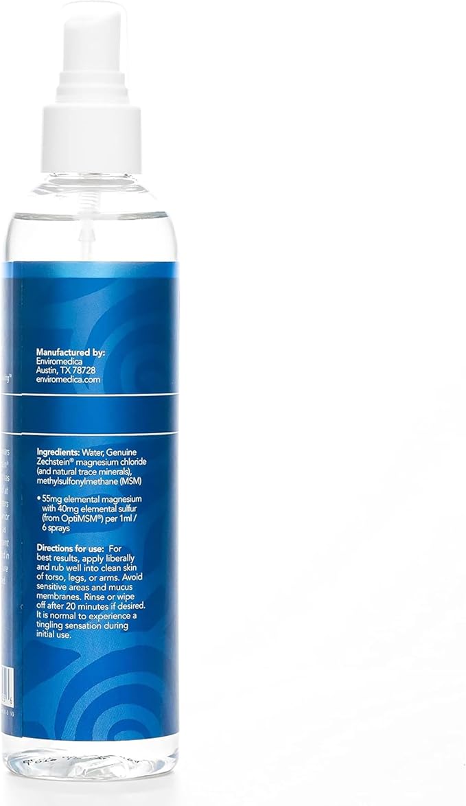 Ancient Minerals Magnesium Oil Spray Ultra with MSM, Zechstein, 4oz