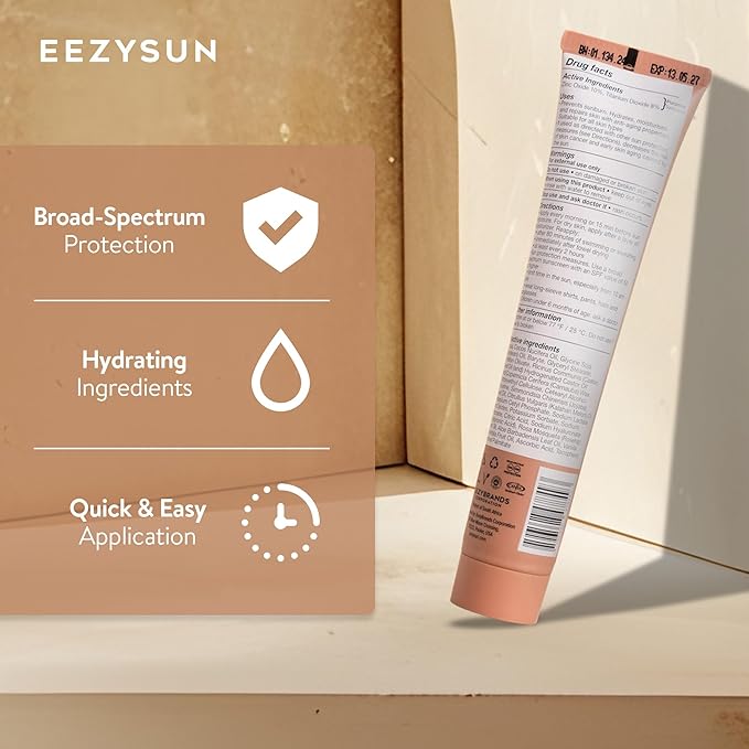 EEZYSUN BARE Tinted Sunscreen SPF 50 for Face - Tan