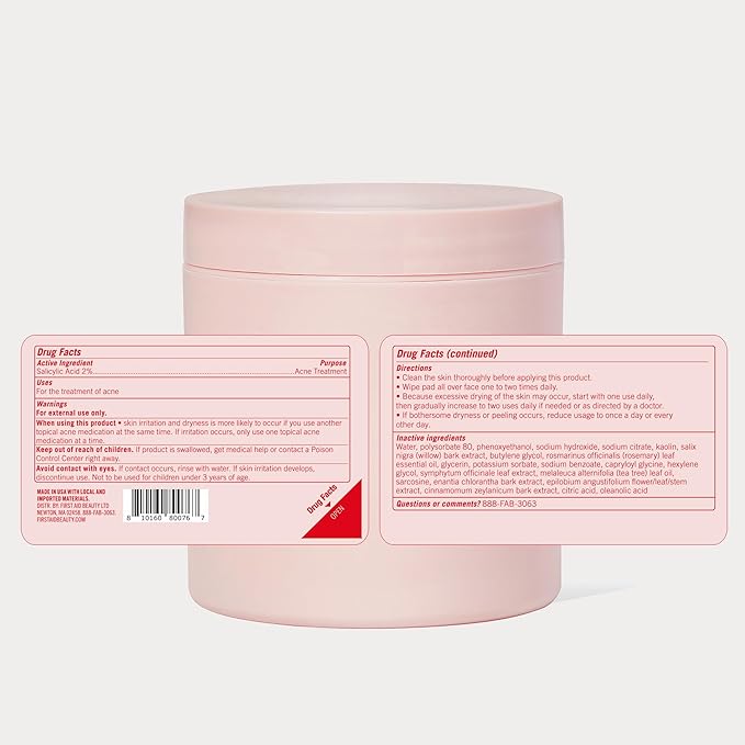 First Aid Beauty Acne Treatment Pads, 2% Salicylic Acid, 60 ct