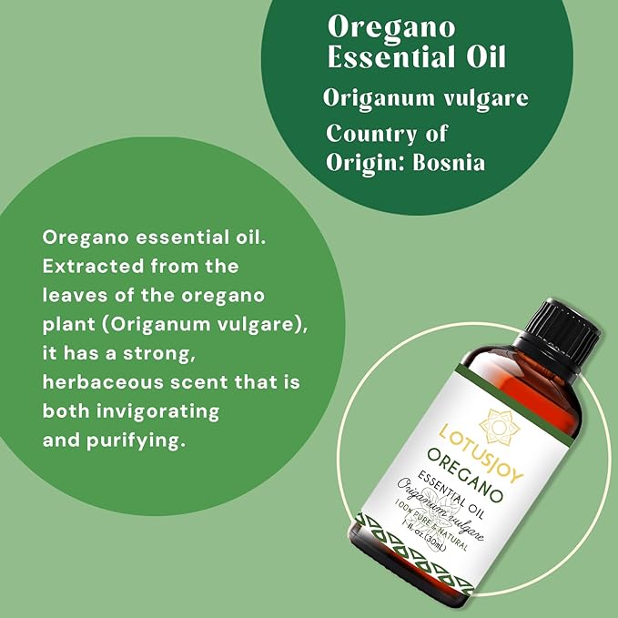 LOTUSJOY Oregano Essential Oil for Aromatherapy, Household, 1 Oz