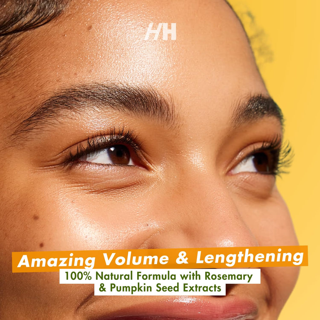 Handmade Heroes 100% Natural Eyelash Serum - Rosemary and Pumpkin Seed Oil for Fuller and Longer Looking Eyelashes, Lash Enhancing Serum for Natural Lashes, Extensions & Eyebrows