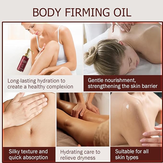 ARIYE Body Firming Oil,Glow body oil for women,Body Oil After Shower Tightening&Hydrating Treatment for Arms,Legs,Stomach&Body,Natural Firming Oil for Dry Skin,Non-Greasy Body Serum-2pk (4.06 FL OZ)