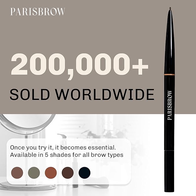 PARISBROW Slim Brow Pencil 04 Dark Brown eyebrow pencils (0.9mm Tip)