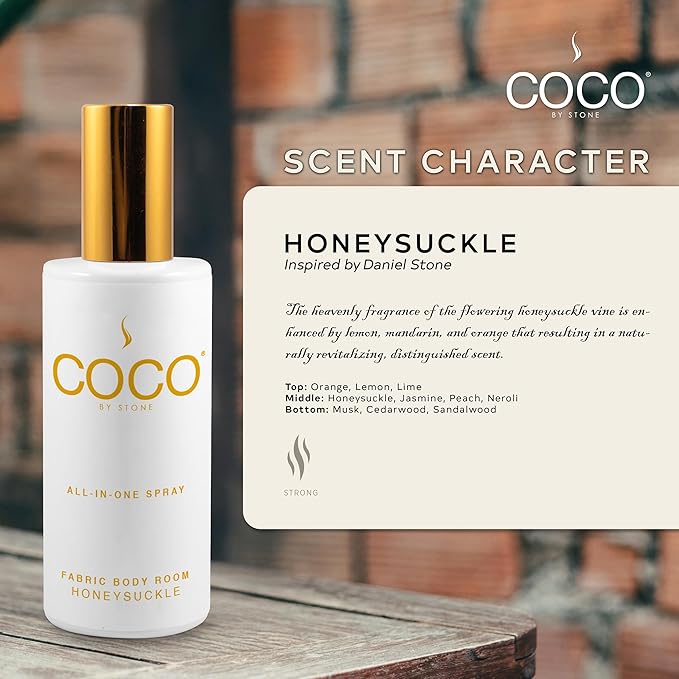 COCO by Stone 5oz All-in-One Spray Honeysuckle Fabric & Room Mist