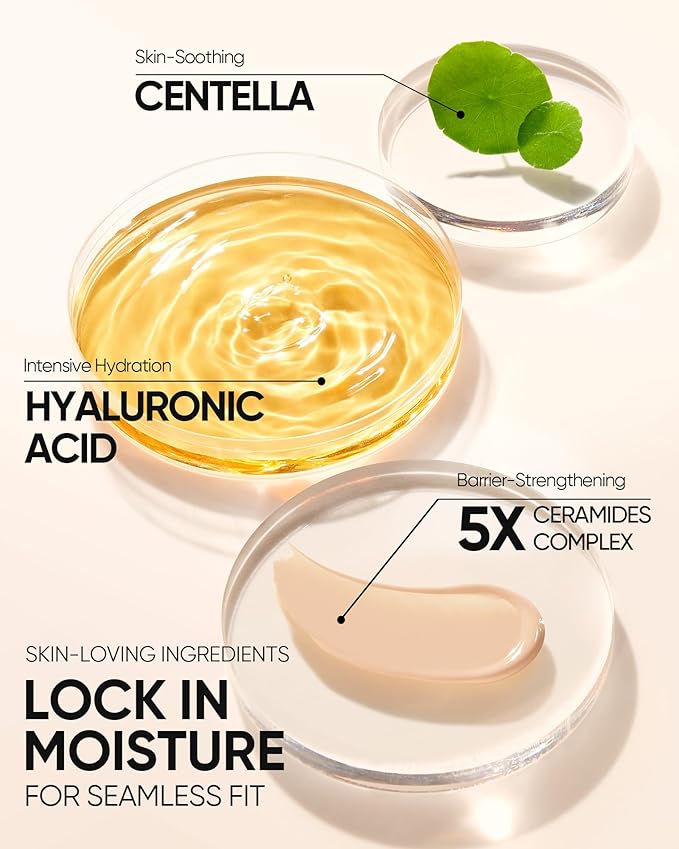 SKINTIFIC Cushion Foundation | Full coverage, Weightless, Skin fit, Satin Glow Finish, Oil-Control Waterproof Foundation, Sweatproof Flawless BB Cream CC Korean Makeup