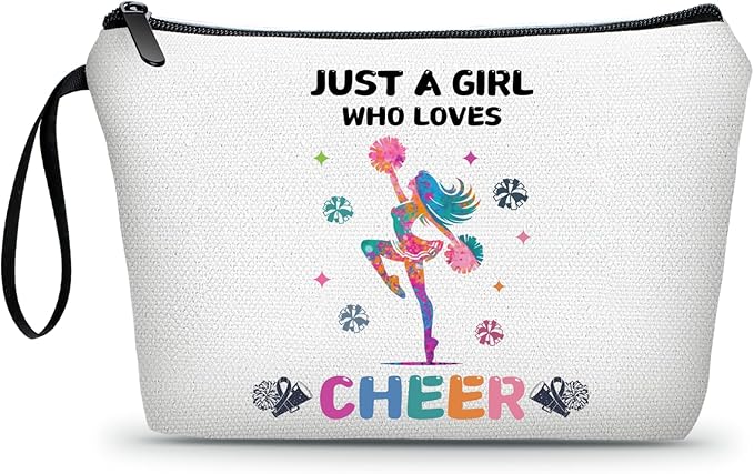 ARIOSEY Cheerleader Cheerleading Gifts, Cheer Makeup Bag Pouch