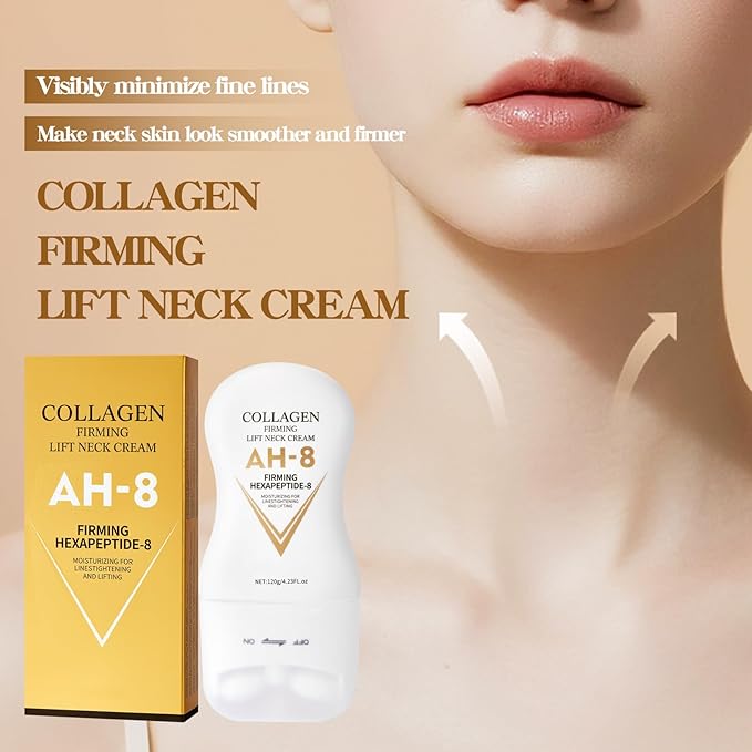 NIZENTA Ah-8 Firming Neck Cream and Massage Eye Cream, Neck Cream for Tightening and Firming, Eye Cream for Reduce Fine Lines and Diminish Dark Circles, Deep Moisturizing Skincare Day and Night Use